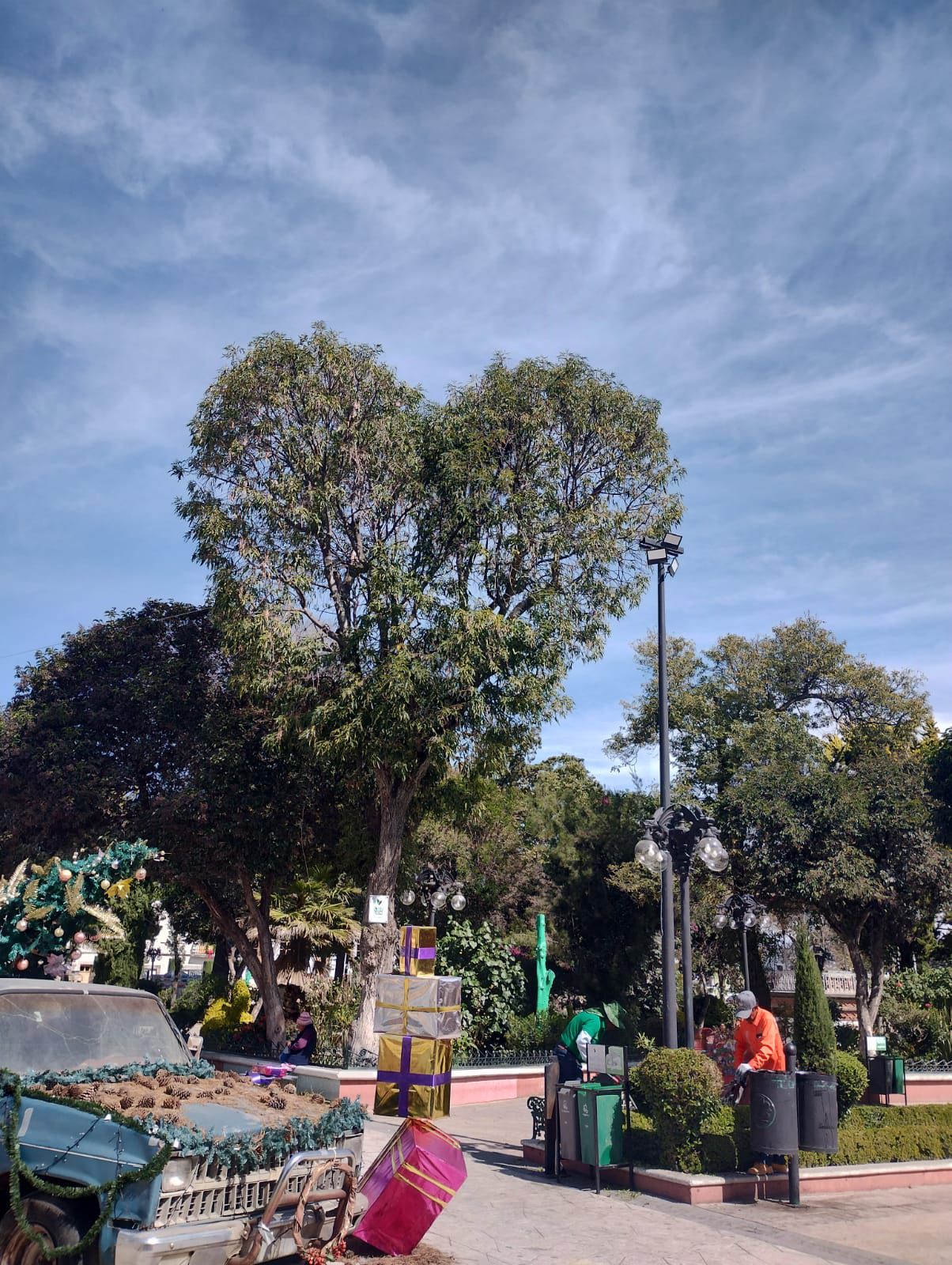 Servicios Municipales mantiene limpio y en óptimas condiciones el centro y los espacios públicos de Huamantla